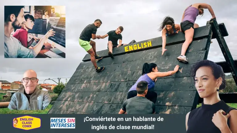 An obstacle wall with people helping people succeed.